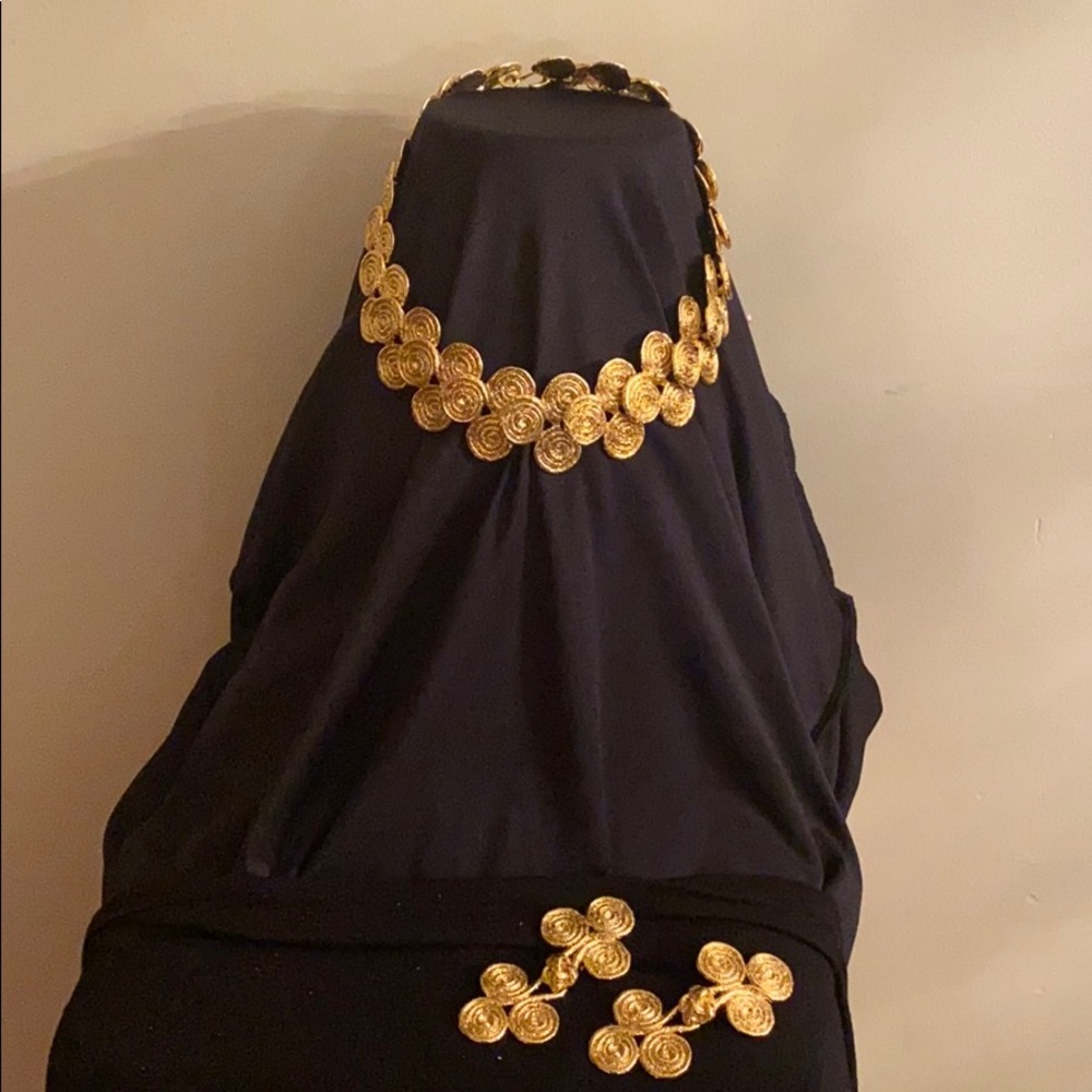 Statement Piece Necklace and Clip on Earring Set
